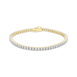 Diamond Tennis Bracelet 1 ct tw 10K Yellow Gold 7"