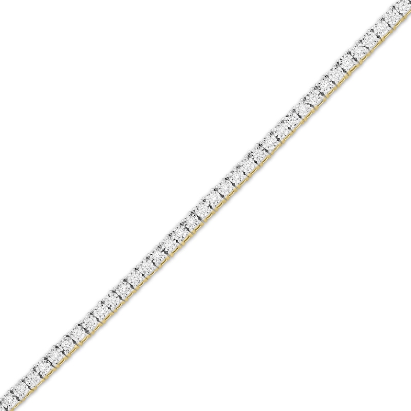Main Image 2 of Diamond Tennis Bracelet 1 ct tw 10K Yellow Gold 7"