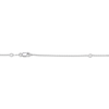 Thumbnail Image 4 of Emerald-Cut Fluorite & White Lab-Created Sapphire Necklace Sterling Silver 18"