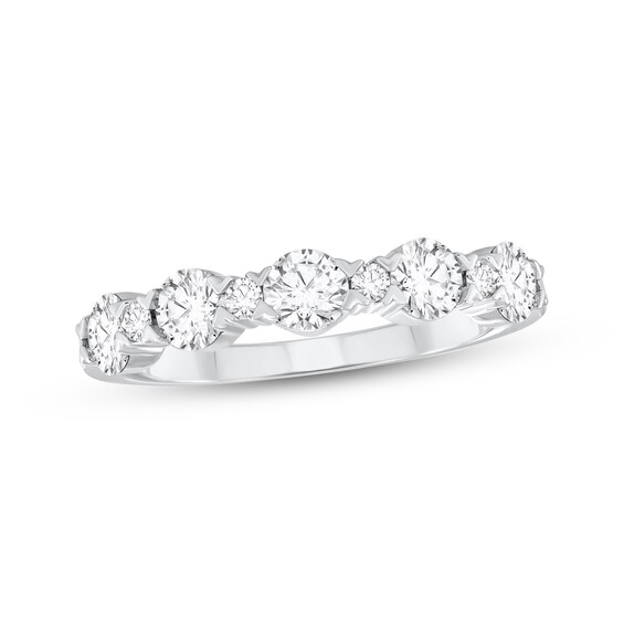 Adore Diamond Alternating Anniversary Ring 1 ct tw 10K White Gold