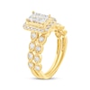 Thumbnail Image 2 of Adore Princess-Cut Multi-Diamond Engagement Ring 1 ct tw 10K Yellow Gold
