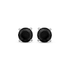 Thumbnail Image 2 of Black Onyx Solitaire Stud Earrings Sterling Silver