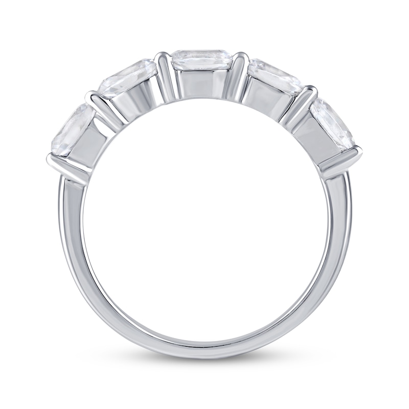 Main Image 3 of Adore Lab-Grown Diamonds Oval-Cut East-West Anniversary Ring 1-1/4 ct tw 14K White Gold