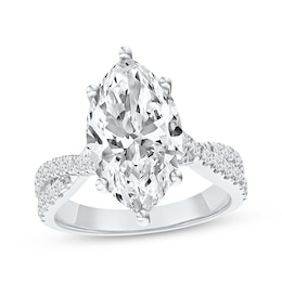 Adore Lab-Grown Diamonds Marquise-Cut Engagement Ring 4-1/3 ct tw 14K White Gold