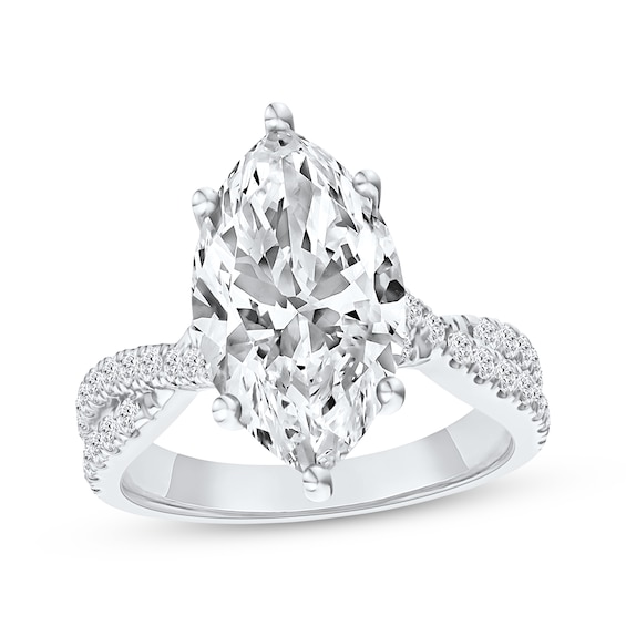 Adore Lab-Grown Diamonds Marquise-Cut Engagement Ring 4-1/3 ct tw 14K White Gold