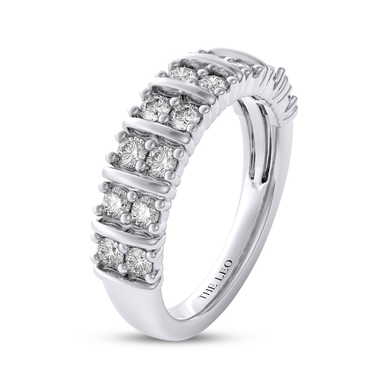 Main Image 2 of THE LEO Diamond Anniversary Ring 3/4 ct tw 14K White Gold