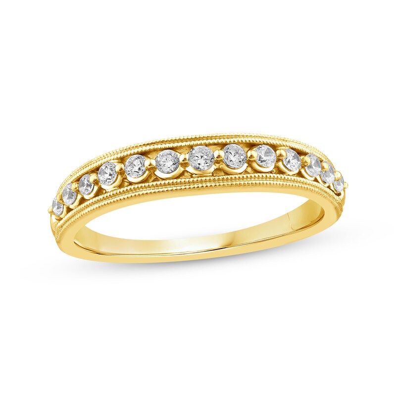 Main Image 3 of Adore Round-Cut Diamond Halo Bridal Set 1-1/4 ct tw 14K Yellow Gold