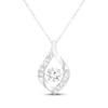Thumbnail Image 1 of Unstoppable Love Lab-Grown Diamond Marquise Frame Necklace 1/3 ct tw 10K White Gold 18"