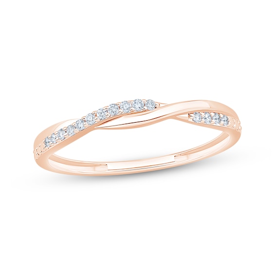 Adore Diamond Stackable Ring 1/15 ct tw 10K Rose Gold