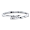 Thumbnail Image 0 of Diamond Bangle Bracelet 1/4 carat tw Round-cut Sterling Silver