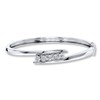 Thumbnail Image 0 of Diamond Bangle Bracelet 1/4 carat tw Round-cut Sterling Silver