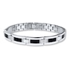Thumbnail Image 0 of Men's Bracelet 1/10 ct tw Diamonds Stainless Steel