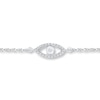 Thumbnail Image 0 of Eye Anklet 1/10 ct tw Diamonds Sterling Silver 9"