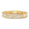 Thumbnail Image 1 of Men's Bracelet 3/4 ct tw Diamonds 10K Yellow Gold 8.25"