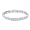 Thumbnail Image 0 of Diamond Bracelet 3/8 ct tw Round-cut Sterling Silver 7.75"