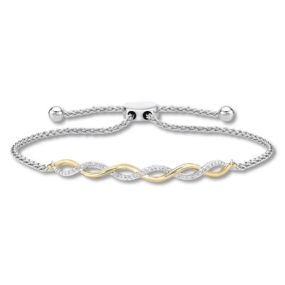 Haus Of Brilliance .925 Sterling Silver 1/10 Cttw Diamond Round Miracle Plate And S Link Tennis Bracelet (I-J Color, I2- I3 Clarity) - 7