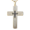 Thumbnail Image 0 of Men's Diamond Cross Necklace 3/4 ct tw 10K Yellow Gold 22"