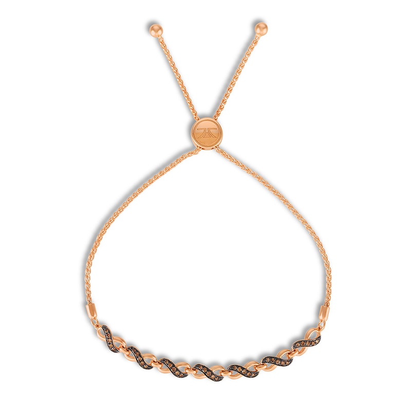 Main Image 1 of Le Vian Chocolate Diamond Bolo Bracelet 1/4 ct tw 14K Gold