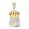 Thumbnail Image 0 of Men’s Diamond Jesus Pendant 1/2 ct tw 10K Yellow Gold