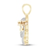 Thumbnail Image 2 of Men’s Diamond Jesus Pendant 1/2 ct tw 10K Yellow Gold