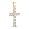 Thumbnail Image 1 of Men’s Diamond Cross Pendant 2-1/2 ct tw 10K Yellow Gold