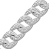Thumbnail Image 2 of Men's Diamond Bracelet 1 ct tw Sterling Silver 8.5"