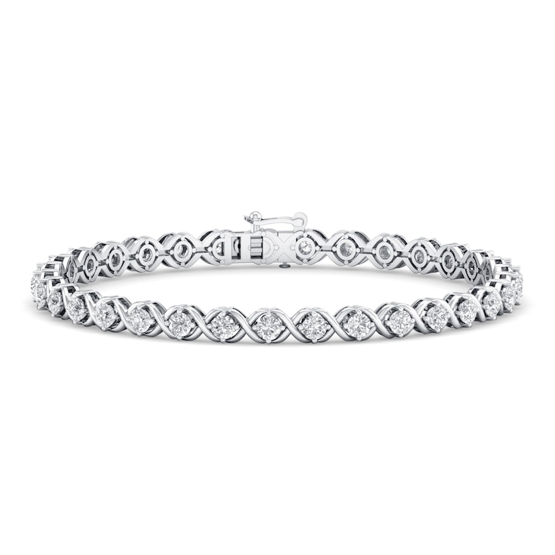 Lab-Created Diamonds by KAY Bracelet 3 ct tw 14K White Gold