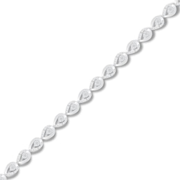 Diamond Bracelet 1/10 ct tw Sterling Silver 7.25"