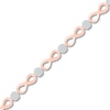 Thumbnail Image 1 of Diamond Infinity Bracelet 1/2 ct tw 10K Rose Gold 7.25"