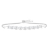Thumbnail Image 0 of Diamond Bolo Bracelet 1/2 ct tw 10K White Gold 9.5"