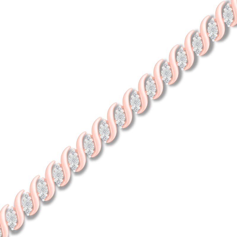 Main Image 1 of Diamond Bracelet 5/8 ct tw 10K Rose Gold 7.25"
