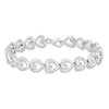 Thumbnail Image 0 of Hallmark Diamonds Heart Bracelet 1/10 ct tw Sterling Silver 7.5"
