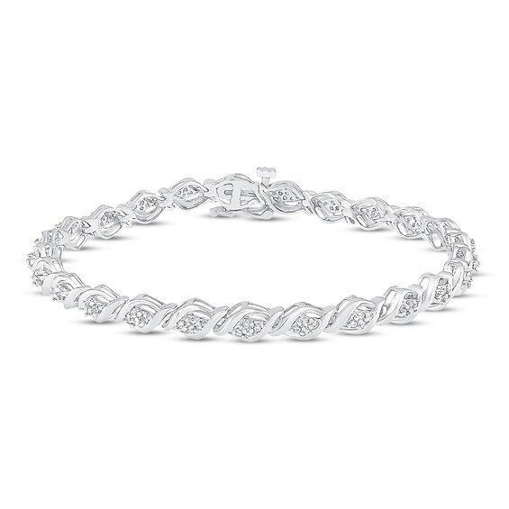 Diamond Tennis Bracelet 1/2 ct tw Round-cut 10K White Gold