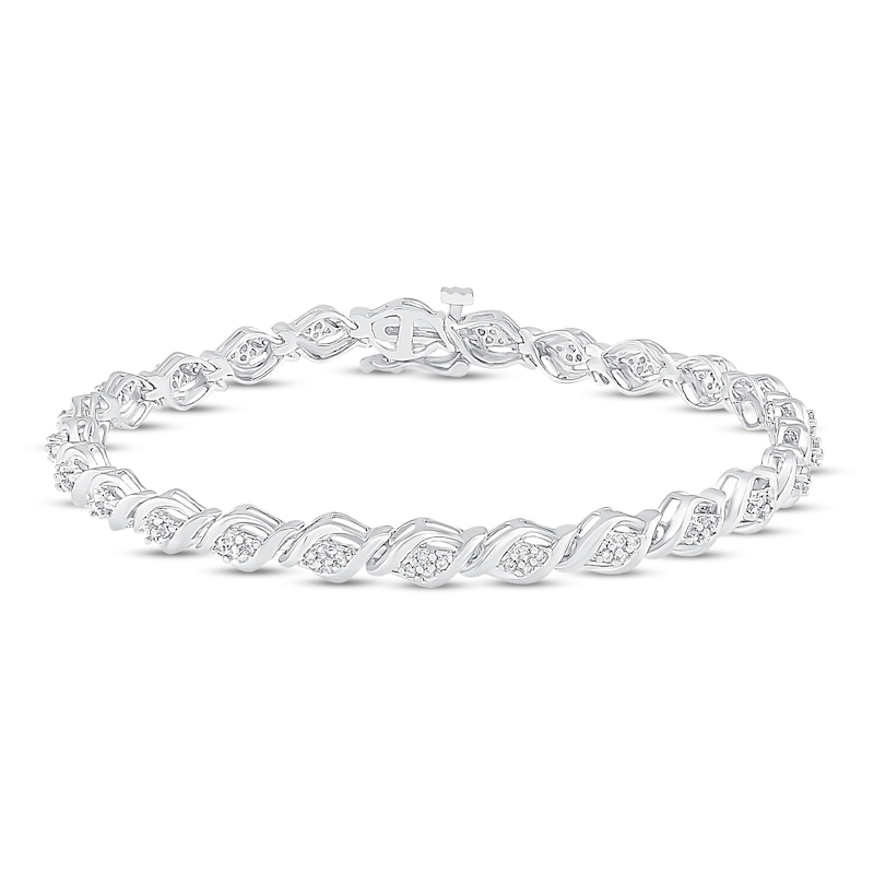 Diamond Tennis Bracelet 1/2 ct tw Round-cut 10K White Gold