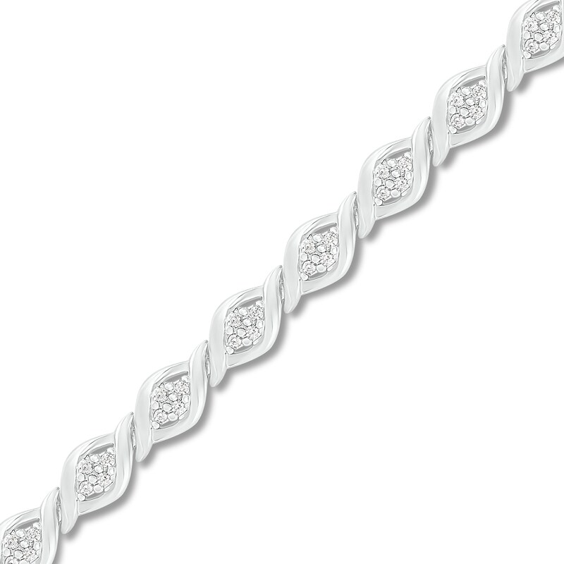 Diamond Tennis Bracelet 1/2 ct tw Round-cut 10K White Gold