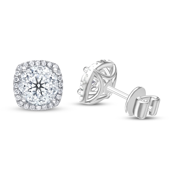 Diamond Earrings 3/4 ct tw 14K White Gold