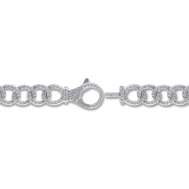 Main Image 3 of Diamond Bracelet 1 ct tw Round-cut Sterling Silver 7"