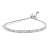 Thumbnail Image 1 of Diamond Bolo Bracelet 1/6 ct tw Sterling Silver 9.5"