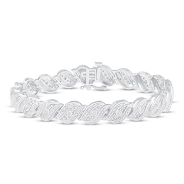 Diamond Fashion Bracelet 1/2 ct tw Sterling Silver 7"