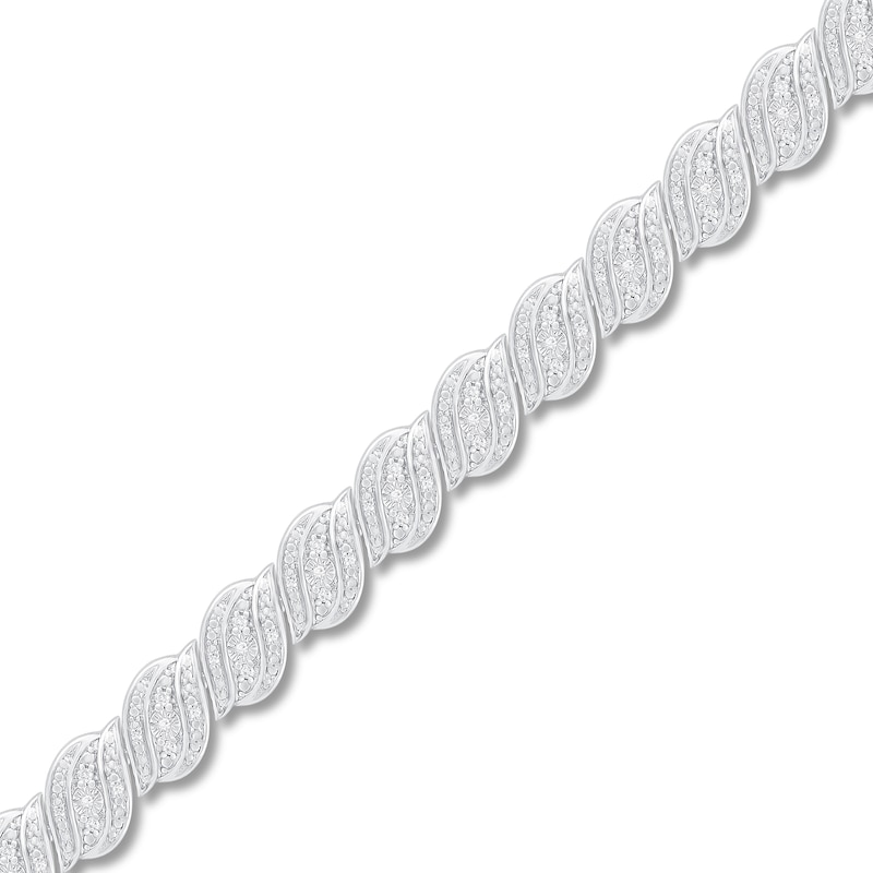 Main Image 2 of Diamond Fashion Bracelet 1/2 ct tw Sterling Silver 7"