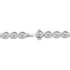 Thumbnail Image 2 of Encircled by Love Diamond Line Bracelet 1 ct tw Round-cut 10K White Gold 7.25"