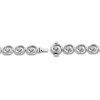 Thumbnail Image 2 of Encircled by Love Diamond Line Bracelet 1 ct tw Round-cut 10K White Gold 7.25"