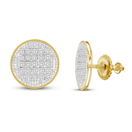 Diamond Earrings 1/6 ct tw Round-cut 10K Yellow Gold