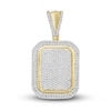 Thumbnail Image 0 of Men's Diamond Cushion-Shaped Pendant 1 ct tw 10K Yellow Gold