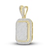 Men's Diamond Cushion-Shaped Pendant 1 ct tw 10K Yellow Gold