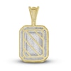 Thumbnail Image 3 of Men's Diamond Cushion-Shaped Pendant 1 ct tw 10K Yellow Gold