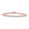 Thumbnail Image 1 of Diamond Tennis Bracelet 5 ct tw Round-cut 10K Rose Gold 7"