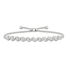 Thumbnail Image 1 of Diamond Bolo Bracelet 1/6 ct tw Round-cut Sterling Silver 9.5"