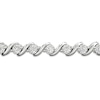 Thumbnail Image 1 of Diamond Bolo Bracelet 1/6 ct tw Round-cut Sterling Silver 9.5"