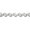 Thumbnail Image 2 of Diamond Bolo Bracelet 1/6 ct tw Round-cut Sterling Silver 9.5"